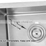 Handmade Single Bowl Mini Kitchen Sink Stainless Steel Sink Undermount For Prefab Homes 2318 thumbnail-4