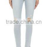 High Quality Cotton Spandex Ladies High Waist Denim Jeans thumbnail-1