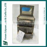 2014 New Design Customized With Drawer and Mirror Wooden Jewelry Box thumbnail-3