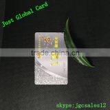 Silver Shinning Background CR80 Size PVC Card RFID Card