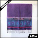 A97-A Pashmina Hijib Flower Jacquard Scarf thumbnail-1