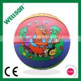 Children Playing Mini Rubber Basketball thumbnail-1