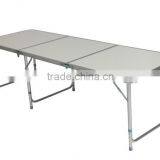 Hot Outdoor 6ft Blue OEM Color Aluminum Folding Picnic Table thumbnail-5