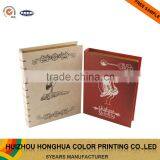 Decorative Wooden Book Shape Box Synthetic Leather Fake Book Gift Box thumbnail-3