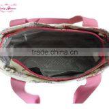 European Style Flowers Print Ladies Waterproof Canvas Handbag thumbnail-5