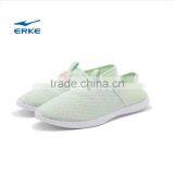 ERKE Summer Womens Cream Color Casual Shoes Breathable Beach Aquatic Shoes for Girls Full Mesh Flexible Loafers Couple Syle thumbnail-4