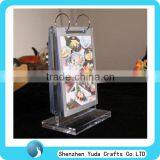 Custom Table Top Food Price List Holder Desk Label Acrylic Menu Holder Stand Cheap for Restaurant