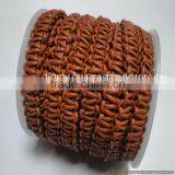 Braided Leather Round Braided Leather Cord 1,5 mm Natural thumbnail-3