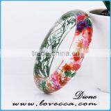 Flower Jewelry- Real Flower Bangle- - Jewelry Made With Flowers thumbnail-2