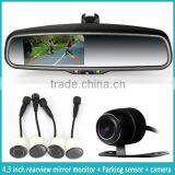 4.3 Inch Parking Sensor Rearview Mirror Monitor With Auto-dimming Automatically Backup Camera Display thumbnail-3