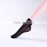 High quality women super soft patterned fishnet ankle socks