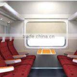 interior for railway passenger cars, locomotive and Metro design and production, assembly.