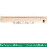 6pcs 7" Natural Ruler Wooden Pencil Case thumbnail-4