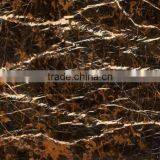 Highly Double Polished Black & Gold Marble Slabs - Doha, Qatar thumbnail-3