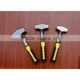 One Piece Steel Stone Hammer With RUBBER HANDLE thumbnail-1