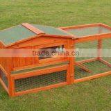 Large Size Wooden Rabbit House With Run thumbnail-1