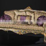 Fancy Art Painting Living Room Sofas, Elegant Hand Painting 3+2+1 Sofa Set, Classic Wood Carving Living Rroom Furniture Set thumbnail-2