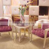 Wooden Home Living Room Armchair in Amaranth Color thumbnail-1