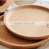 Food Serving Non-slip Round Shape Wooden Tray thumbnail-6
