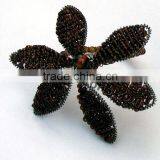 Wedding Standing And Metal Flower Napkin Ring For Used Table Decoration thumbnail-1