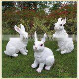 Bespoke Resin Decorative Lovely Standing Rabbit Sculpture for Garden Decoration thumbnail-4