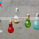 Hanging Painted Color Glass Bulbs Terrarium thumbnail-1