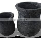 Round Lightweight Cement Pots, GRC (Glass Reinformed Concrete) Pots, Small Light Cement Planter thumbnail-1