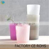 Colored Frosted Glass Candle Holder Mulit Colors 100% On-time Shipment Protection thumbnail-2
