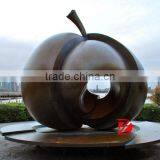 Abstract Art Metal Decorative Apples in Bronze for Sale thumbnail-2