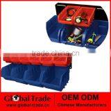 10 Bins Wall Mount Rack.Plastic Wall Mounted Storage Bins Rack Board Bin.T0004 thumbnail-1