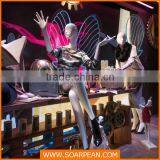 Life Size Fiberglass Female Mannequins With Acrylic Fluorescent Wings thumbnail-1