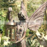 Garden Decoration Metal Craft Large Garden Statues Fairy Lantern thumbnail-4