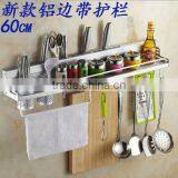 The Space Aluminum Alloy Knife Edge Aluminum Guardrail Multifunctional Kitchen Storage Rack thumbnail-1