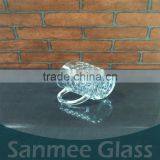 Mini Embossed Glass Beer Mug With Handle thumbnail-2