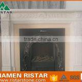 High Quality Natural White Marble Fireplace Surround Mantel RST-FP-K37 thumbnail-1