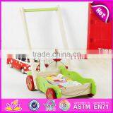Wholesale Educational Wooden Baby Activity Walker Funny Toys Wooden Baby Activity Walker With Building Blocks W16E076 thumbnail-1