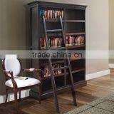 Library Cabinet Iberia Dark Brown Mahogany Wood Furniture thumbnail-1