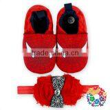 2016 Special Baby Girl Shoes Cartoon Character Pattern Shoes With Matched Headband Cotton Warm Shoes Whoelsale thumbnail-1