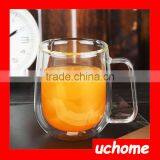 UCHOME Coffe Thumbler Double Walled Glass Mug/Cup thumbnail-1
