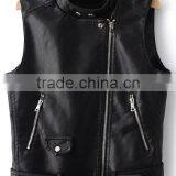 High Quality Wholesale Life Chinese Fashion Short Leather Custom Black Women Jacket thumbnail-1