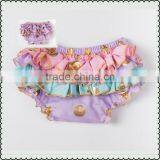 Hot Selling Baby Ruffle Cotton Diaper Cover Toddler Infants Bloomers Baby Solid Panties Bloomer Kids Bloomers thumbnail-4