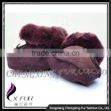 CX-SHOES-05A Hot Sale Fashion Sheepskin Baby Wool Shoes/ Handmade Wool Felt Baby Shoes thumbnail-3