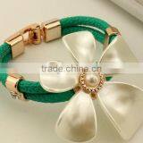 American Summer Leather Flower Bracelets,beach Holiday Gift Bracelets,cheap Promotion Bracelet thumbnail-2