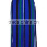 New Arrival Brand Design Stripe Split Maxi Skirt Blue Fashion Long Summer Skirts Muslim Fitting thumbnail-3