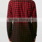 Mans Extra Long Plaid Dyed Shirts Latest Design thumbnail-4