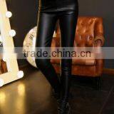 EY0090L Freeshipping Sexy Breathable Women PU Leather Pencil Pants Feet Leggings thumbnail-4