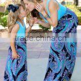 2017 On Sale Summer Fashion Outfits Mother and Daughters Dresses Matching Family Clothing Sets thumbnail-2