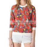 2013 Fancy Pattern Span Cotton Blouse Women thumbnail-1