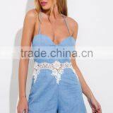 OEM Fashion Transparent Lace Detail Woman Clothes Sweet Heart Bodice Clothes thumbnail-4