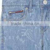 Custom Made Good Quality Dark Blue Higher Washed Denim Shorts thumbnail-6